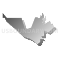 Census Tract 1.05, Del Norte County, California (Gray Gradient Fill with Shadow)