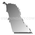 Census Tract 2.03, Del Norte County, California (Gray Gradient Fill with Shadow)