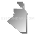 Census Tract 1.01, Del Norte County, California (Gray Gradient Fill with Shadow)