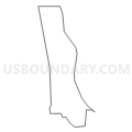 Census Tract 6010, San Mateo County, California (Light Gray Border)