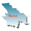 Census Tract 114.04, San Bernardino County, California (Blue Gradient Fill with Shadow)