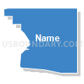 Census Tract 124, San Bernardino County, California (Solid Fill with Shadow)
