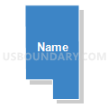 Census Tract 34.04, San Bernardino County, California (Solid Fill with Shadow)