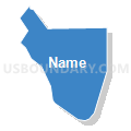 Census Tract 1.15, San Bernardino County, California (Solid Fill with Shadow)