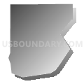 Census Tract 1.13, San Bernardino County, California (Gray Gradient Fill with Shadow)