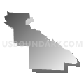 Census Tract 112.04, San Bernardino County, California (Gray Gradient Fill with Shadow)