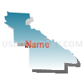 Census Tract 112.04, San Bernardino County, California (Blue Gradient Fill with Shadow)