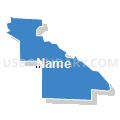 Census Tract 112.04, San Bernardino County, California (Solid Fill with Shadow)