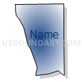 Census Tract 97.07, San Bernardino County, California (Radial Fill with Shadow)