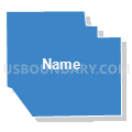 Census Tract 122, San Bernardino County, California (Solid Fill with Shadow)