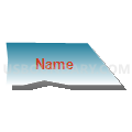 Census Tract 1.07, San Bernardino County, California (Blue Gradient Fill with Shadow)