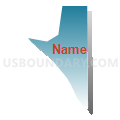 Census Tract 4.01, San Bernardino County, California (Blue Gradient Fill with Shadow)
