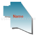 Census Tract 76.04, San Bernardino County, California (Blue Gradient Fill with Shadow)