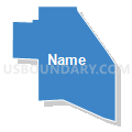 Census Tract 76.04, San Bernardino County, California (Solid Fill with Shadow)