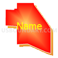 Census Tract 76.04, San Bernardino County, California (Bright Blending Fill with Shadow)