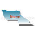 Census Tract 73.02, San Bernardino County, California (Blue Gradient Fill with Shadow)