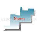 Census Tract 66.04, San Bernardino County, California (Blue Gradient Fill with Shadow)