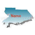 Census Tract 113, San Bernardino County, California (Blue Gradient Fill with Shadow)