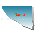 Census Tract 84.03, San Bernardino County, California (Blue Gradient Fill with Shadow)