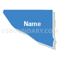 Census Tract 84.03, San Bernardino County, California (Solid Fill with Shadow)