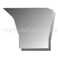 Census Tract 100.18, San Bernardino County, California (Gray Gradient Fill with Shadow)