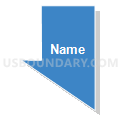 Census Tract 13.08, San Bernardino County, California (Solid Fill with Shadow)