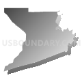 Census Tract 3040.02, Contra Costa County, California (Gray Gradient Fill with Shadow)