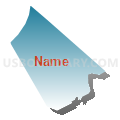 Census Tract 316, El Dorado County, California (Blue Gradient Fill with Shadow)