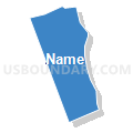 Census Tract 307.06, El Dorado County, California (Solid Fill with Shadow)