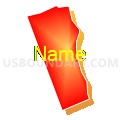 Census Tract 307.06, El Dorado County, California (Bright Blending Fill with Shadow)