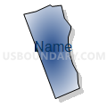 Census Tract 307.06, El Dorado County, California (Radial Fill with Shadow)