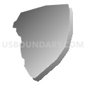 Census Tract 303.02, El Dorado County, California (Gray Gradient Fill with Shadow)