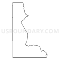 Census Tract 2, Modoc County, California (Light Gray Border)