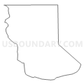 Census Tract 9900, El Dorado County, California (Light Gray Border)