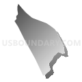 Census Tract 1223, Santa Cruz County, California (Gray Gradient Fill with Shadow)