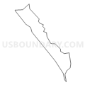 Census Tract 1222.03, Santa Cruz County, California (Light Gray Border)