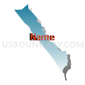 Census Tract 1222.03, Santa Cruz County, California (Blue Gradient Fill with Shadow)