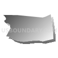 Census Tract 1012, Santa Cruz County, California (Gray Gradient Fill with Shadow)