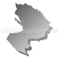 Census Tract 1224, Santa Cruz County, California (Gray Gradient Fill with Shadow)