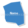 Census Tract 1008, Santa Cruz County, California (Solid Fill with Shadow)