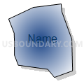 Census Tract 1008, Santa Cruz County, California (Radial Fill with Shadow)