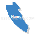Census Tract 1202, Santa Cruz County, California (Solid Fill with Shadow)