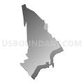 Census Tract 1003, Santa Cruz County, California (Gray Gradient Fill with Shadow)