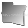 Census Tract 9612.07, Elbert County, Colorado (Gray Gradient Fill with Shadow)