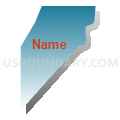 Census Tract 85.37, Adams County, Colorado (Blue Gradient Fill with Shadow)