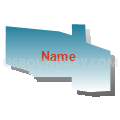 Census Tract 82, Adams County, Colorado (Blue Gradient Fill with Shadow)