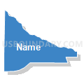 Census Tract 3, Morgan County, Colorado (Solid Fill with Shadow)