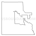 Census Tract 9601, Alamosa County, Colorado (Light Gray Border)