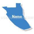 Census Tract 35, Pueblo County, Colorado (Solid Fill with Shadow)