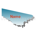 Census Tract 29.06, Pueblo County, Colorado (Blue Gradient Fill with Shadow)